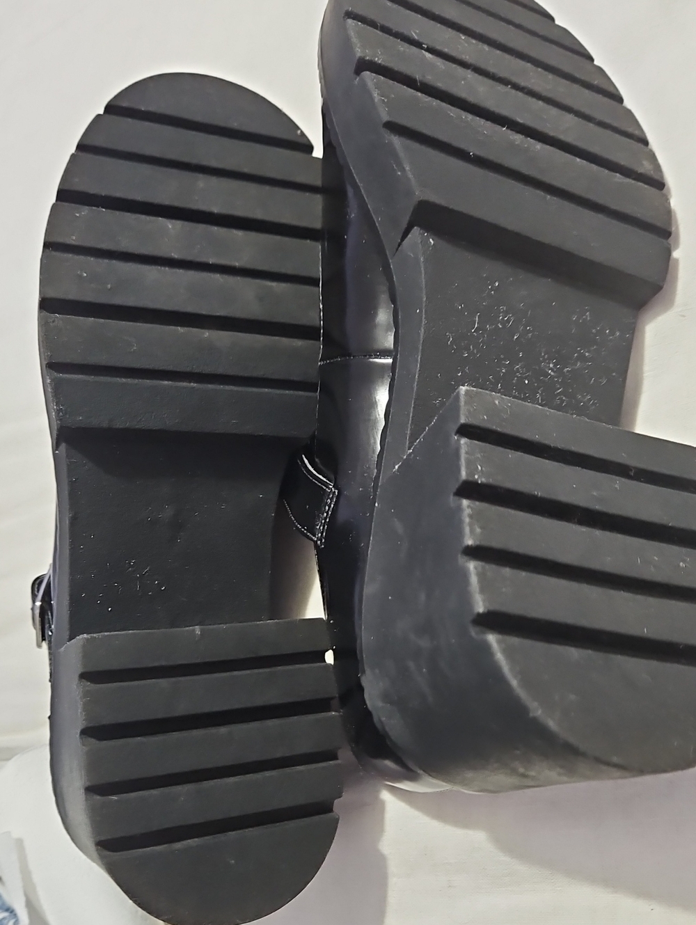 Madden Girl Black Patent Mary Jane Block Heel with Buckle Strap - Picture 10 of 16